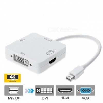 Display Port DP // 3 em um Thunderbolt para dvi; vga; hdmi